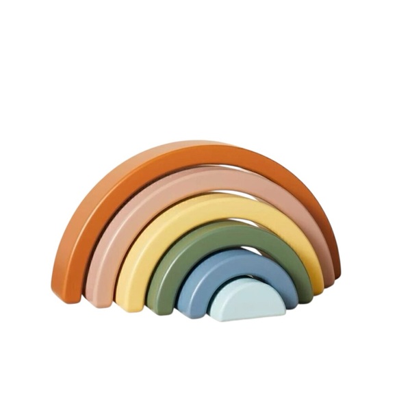 Target Other - 6pc Wooden Rainbow NIP
Block Stacker Toy Decor